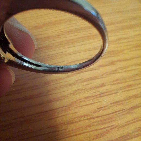 Elegant Sterling Silver size 7 Ring with Pink Gemstone $49 - Picture 3 of 4